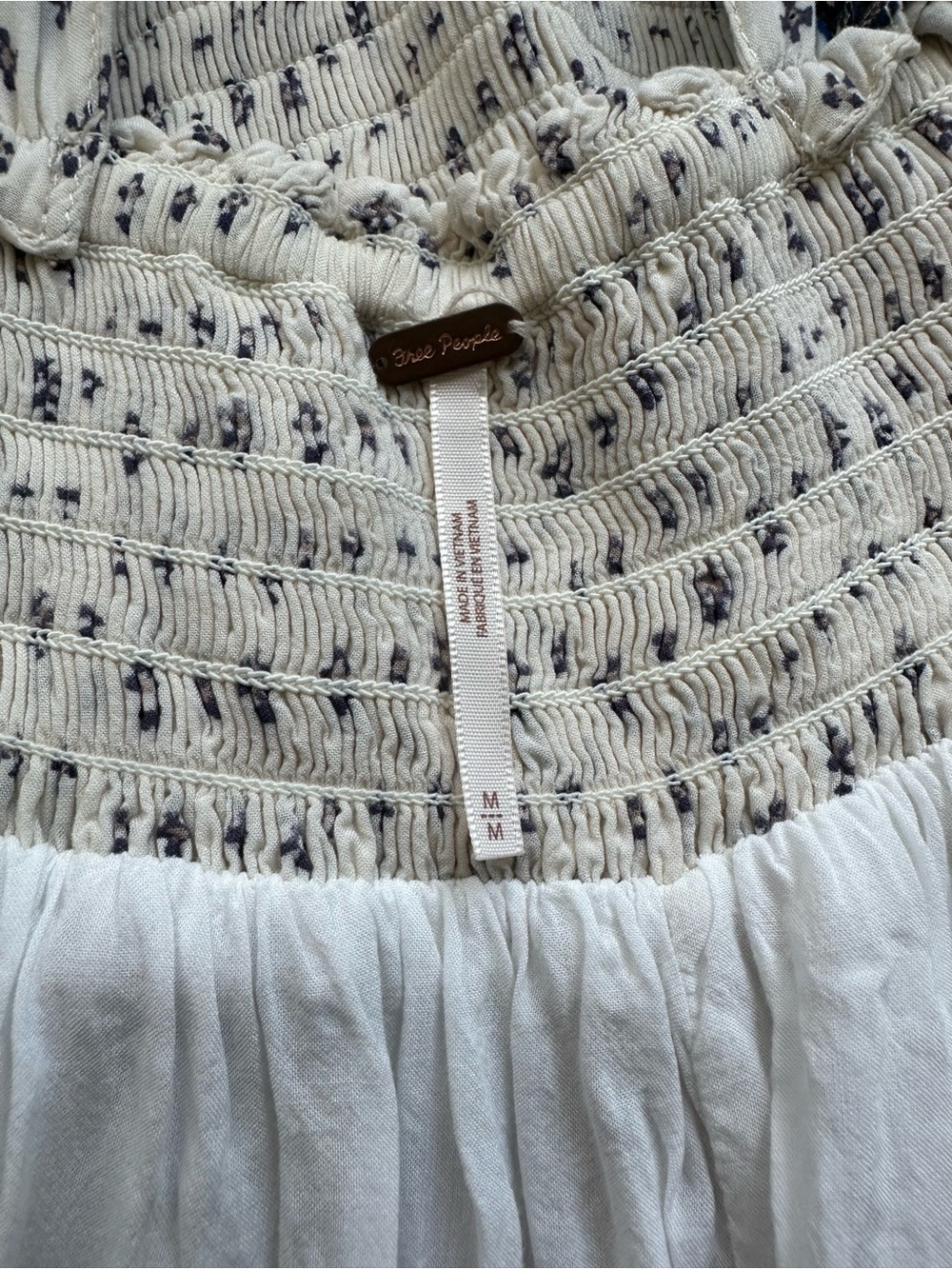 Free People Boho Plunge Smocked Sundress with Deep Pockets M - Picture 12 of 14